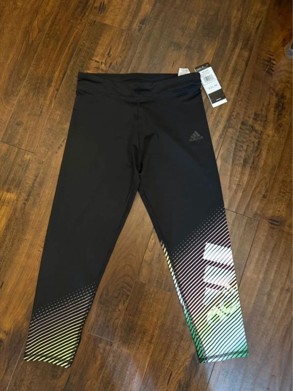 Adidas Aero Ready- Black/ Multicolor- Girls Size X